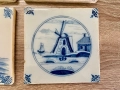 Комплект винтидж керамични плочки в стил Delft Blue, Нидерландия, снимка 8