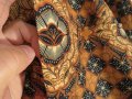 бутикова мъжка  риза с ефектни шарки и  златисти орнаменти-  Batik Keris.- красота която спира дъха , снимка 3