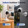 Интелигентна Wi-Fi Камера – 3MP, Двулентова (2.4G/5G Wi-Fi), Цветно Нощно Виждане и Двупосочно Аудио, снимка 5