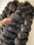 Трансформиращо се зимно палто от 100% естествен косъм
