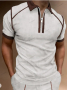 Мъжка поло риза с цип и ревер с къс ръкав, 6цвята , снимка 5