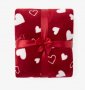 Одеяло със сърца за Свети Валентин, снимка 1 - Декорация за дома - 39481272