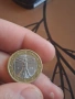 Рядка 1 евро монета Италия 2011 г., снимка 1