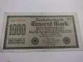 Райх банкнота - Германия - 1000 марки / 1922 година - 17942, снимка 1 - Нумизматика и бонистика - 31024649