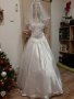 Сватбена рокля с кристали , снимка 1 - Сватбени рокли - 31460218