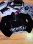 Дамска спортно елегантна черна блуза с ластик с надписи , снимка 8