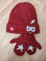 Нов комплект топла шапка и ръкавички , снимка 1 - Бебешки шапки - 39626437