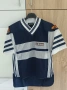 Оригинална винтидж Adidas Originals 90s Style Navy White Orange Mesh спортна тениска,за 10 годишни, снимка 1