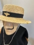 Лятна сламена шапка с права периферия, снимка 5