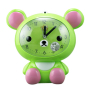 Детски настолен часовник със светлина и функция за будилник с батерии Мече, 15 х 16 см