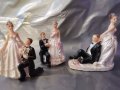 Сватбена фигурка на младоженци за връх на сватбена торта ТОПЕР, снимка 1 - Декорация - 30280272