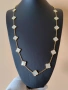 Дълго дамско колие с 20 детелини от бял седеф Van Cleef & Arpels VCA, снимка 9