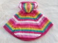 Жилетка тип пончо 9-12 месеца , снимка 2