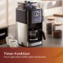 Кафемашина Philips Grind & Brew HD7769/00, 1000 W, Стъклена кана, Вградена кафемелачка, Хронометър, , снимка 2