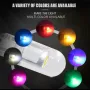 Лед Led крушки T10 W5W габаритни габарити диодни диоди бели жълти червени розови сини оранжеви, снимка 6