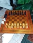 Шах48/48 с дървени фигури и  пулове, снимка 2