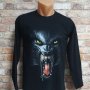 Нова мъжка блуза с дълъг ръкав и дигитален печат Вълк - Върколак, Серия Вълци, снимка 5