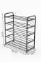 Етажерка за обувки с 5 рафта/Метален рафт за обувки/Поставка за обувки, снимка 5