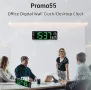 Безшумен светещ стенен часовник с голям Led дисплей, снимка 5