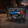 Мощен бензинов генератор 7.5 kW (13 к.с.) с дистанционно управление и колела – 220V / 380V / 12V, тр, снимка 4