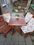 Дървена маса и 4 стола , снимка 2