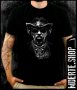 Черна тениска с щампа BAD SHERIFF, снимка 1 - Тениски - 42642611