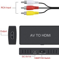 Dingsun RCA към HDMI конвертор, композитен към HDMI конвертор, AV към HDMI адаптер, снимка 7 - Приемници и антени - 42430299