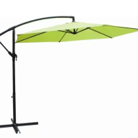 Градински чадър лале 3м зелен, снимка 1 - Градински мебели, декорация  - 44595638