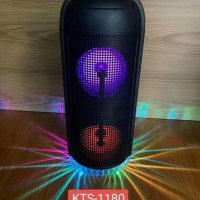 Тонколона KTS-1180,  с Bluetooth, Micro SD, USB, FM радио, LED светлина за партита и забавления , снимка 7 - Тонколони - 31897131