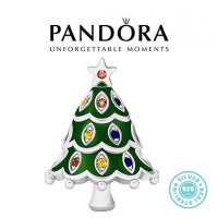 Талисман Коледен Пандора сребро 925 Pandora Christmas Tree. Колекция Amélie, снимка 1 - Гривни - 42910921
