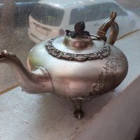 Стар бароков чайник с маркировки, снимка 2 - Антикварни и старинни предмети - 37298329