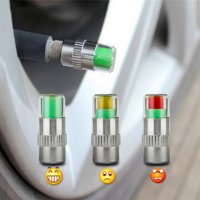 Универсални сензори за отчитане на налягането в автомобилните гуми 4бр. комплект, снимка 1 - Аксесоари за велосипеди - 42629539