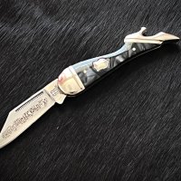 Колекционерски, удобен сгъваем джобен нож Small Leg Knife Midnight. RR960, снимка 1 - Ножове - 42905916