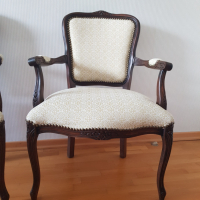 Четири еднакви антикварни кресла в стил ЛУИ XV, снимка 4 - Антикварни и старинни предмети - 44811429
