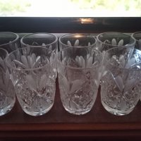 Руски Кристални Чаши от 80 години, снимка 2 - Чаши - 35188481