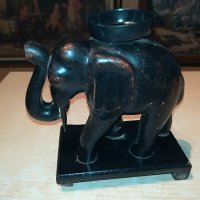 слон-свещник-внос франция-15х15х8см, снимка 13 - Антикварни и старинни предмети - 29497831