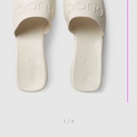 Gucci rubber sandals. , снимка 3 - Дамски обувки на ток - 40019986