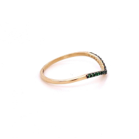 Златен дамски пръстен 0,89гр. размер:56 14кр. проба:585 модел:22111-6, снимка 2 - Пръстени - 44768655
