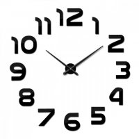 голям стенен часовник за стена с арабски цифри, снимка 3 - Стенни часовници - 32170252