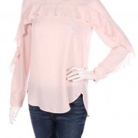 Розова блуза за мини дами , снимка 2 - Блузи с дълъг ръкав и пуловери - 30274384