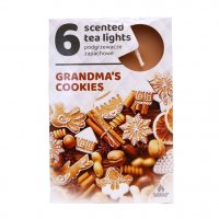 3260 Комплект ароматизирани коледни чаени свещи Grandma’s Cookies, снимка 4 - Декорация за дома - 38693619