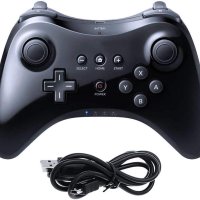 Nintendo Wii U Pro Controller - Black, снимка 2 - Аксесоари - 44463422