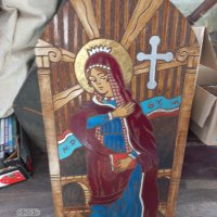 Стара икона Богородица , снимка 1 - Икони - 38004775