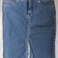 Дънкова пола versace jeans couture, снимка 1 - Поли - 31471373
