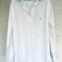 Бяла риза LACOSTE оригинал, премиум-памук, снимка 5 - Ризи - 36702430