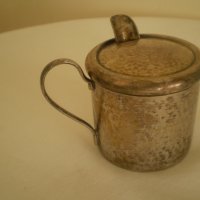 Стара посребрена немска каничка за мляко , чай маркирана, снимка 1 - Аксесоари за кухня - 36955372