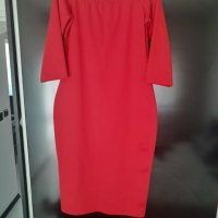 Червена рокля, размер М, снимка 1 - Рокли - 42766267