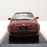 BMW 3er E46 Coupe 1999 - мащаб 1:43 на Maxichamps моделът е нов в PVC дисплей-кейс, снимка 5 - Колекции - 44475169