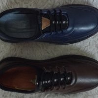 Обувки, естествена кожа, ластични връзки, код 203/ББ2/75, снимка 4 - Спортно елегантни обувки - 42923947