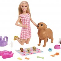 Кукла Barbie - Комплект с куче и новородени кученца Mattel Barbie® HCK75, снимка 2 - Кукли - 36934243